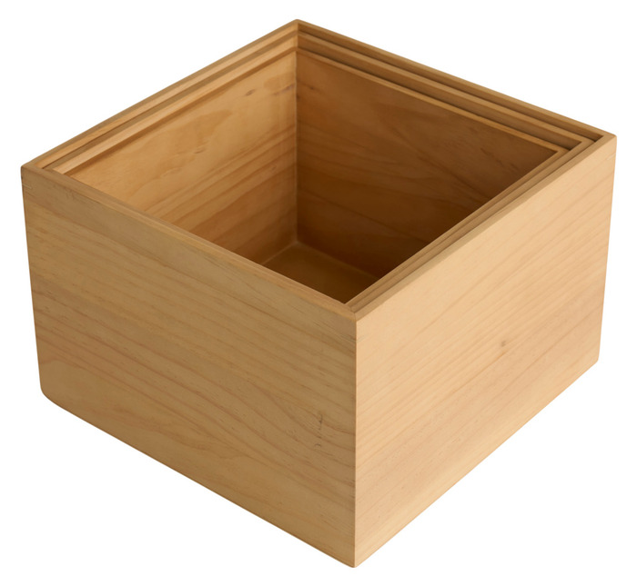 Bogkasser fyrretræ brun 3-pk.